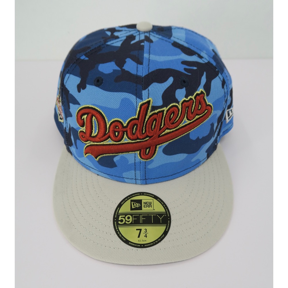 New Era 59FIFTY Los‎ Angeles Dodgers Urban Blue Camo Fitted Hat 7 3/4 60571732